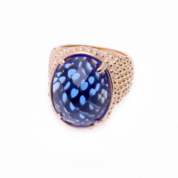 Anel Cristal Azul